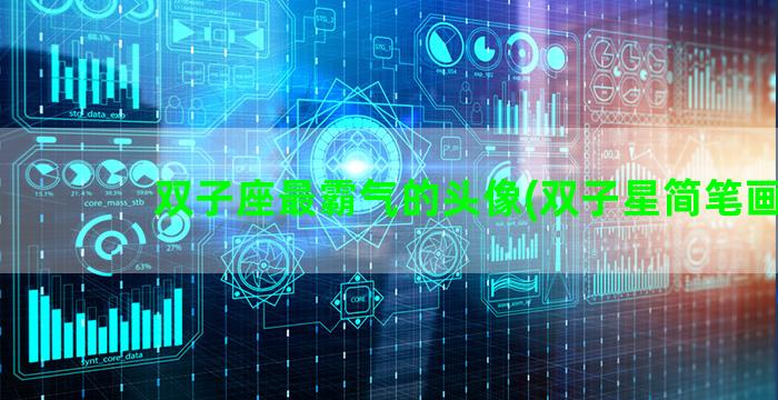 双子座最霸气的头像(双子星简笔画)